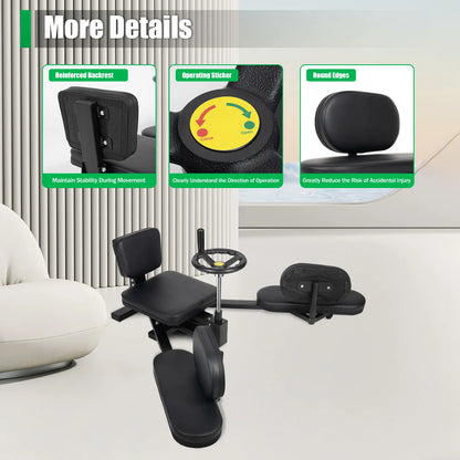 Leg Back Stretcher Splits Stretching And Fitness Coach Home Training Equipment With Joint Protection Pads Capacity 100kg