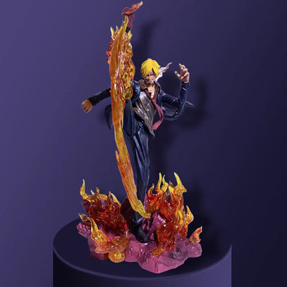 34cm One Piece Wifi Sanji 34cm PVC GK Statue Action Figures