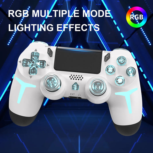 RGB Light Wireless Gaming Controller For PS4 PS3