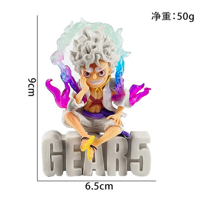 9cm Mini One Piece Luffy Gear 5 Action Figure