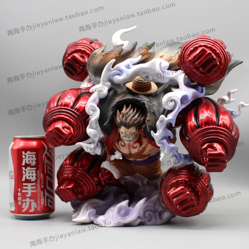 Anime One Piece Gear 4 Figure Gk Luffy Statue Monkey King Crow Cannon Luffy