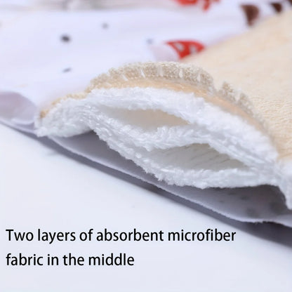 Reusable Sanitary  Napkins Washable Cotton Panty Liners Soft Cloth Menstrual Pads  4pcs Pads with 1pc Mini Wet Bag