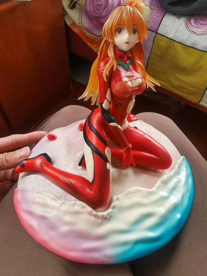 18cm Asuka Langley Soryu Anime Action Figure Statue