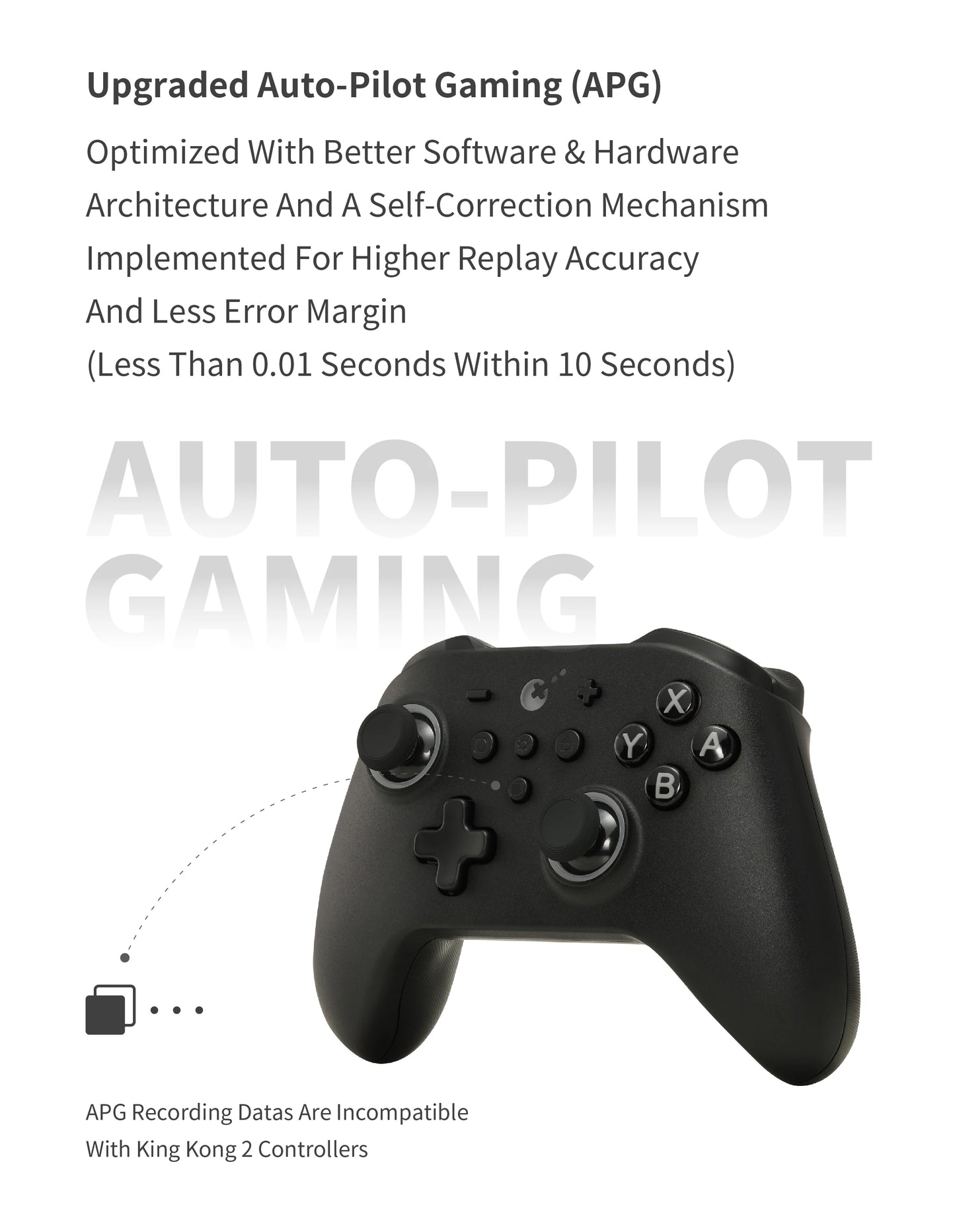 Gaming Controller Gamepad with Hall Effect Joysticks & Triggers