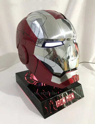 Mk5 Iron Man Helmet Cosplay Voice Control Eyes with Light Model Toys