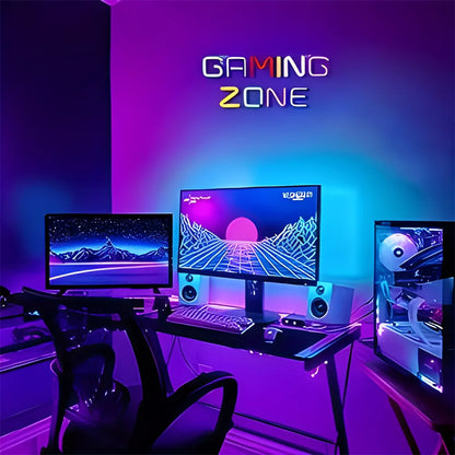 Gaming Zone Neon Sign USB Powered Gaming Room Wall Decoration