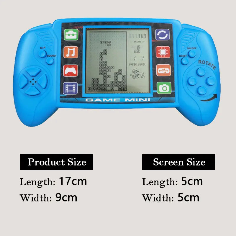 Handheld Game Players Puzzle Nostalgic Tetris Game Console Large Screen