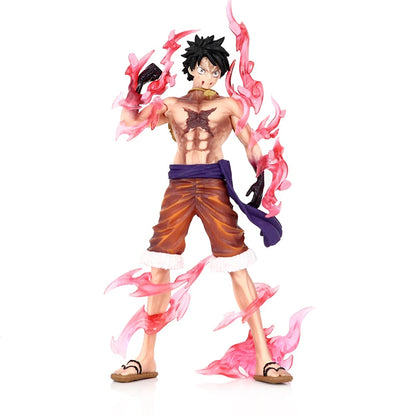 One Piece Luffy Anime Figure Toys Monkey D Luffy Flowing Cherry