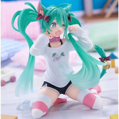 Hatsune Miku cat ear short sleeve pajamas Chuyin Figures