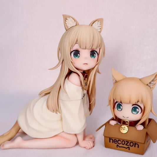 12CM Anime peripheral figures My cat is a lovely girl cat