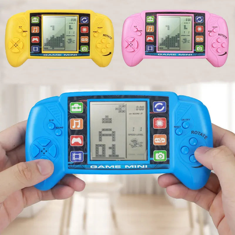 Handheld Game Players Puzzle Nostalgic Tetris Game Console Large Screen