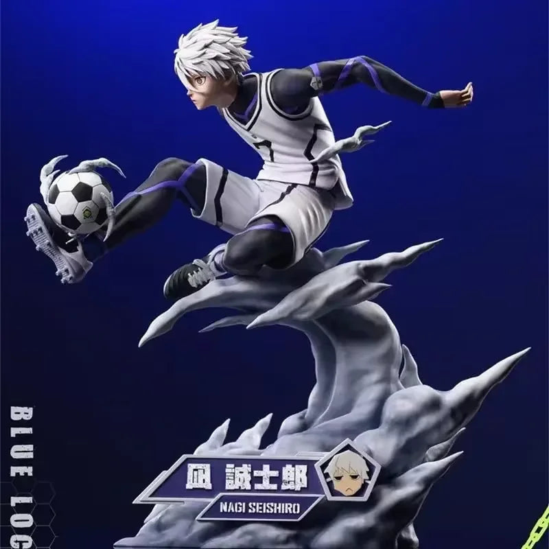 Anime Blue Lock Figures Nagi Seishiro Figure Football Action Figurine