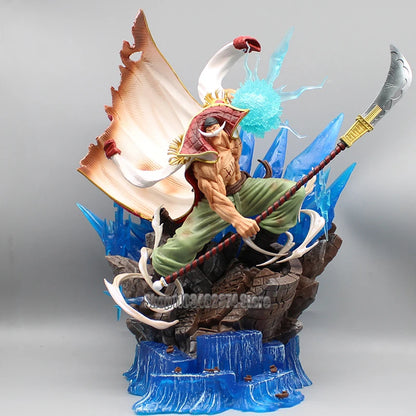 40cm One Piece Whitebeard Pirates Figure Fighting Edward Newgate Statue