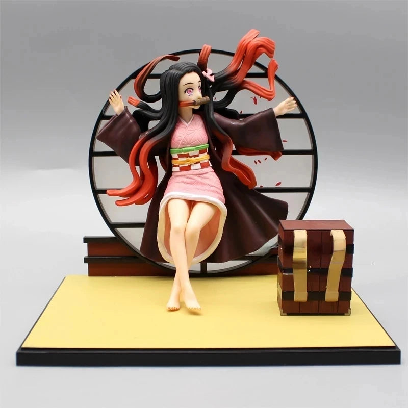 16cm Demon Slayer Anime Blade Lying Kamado Nezuko Pvc Action Figure