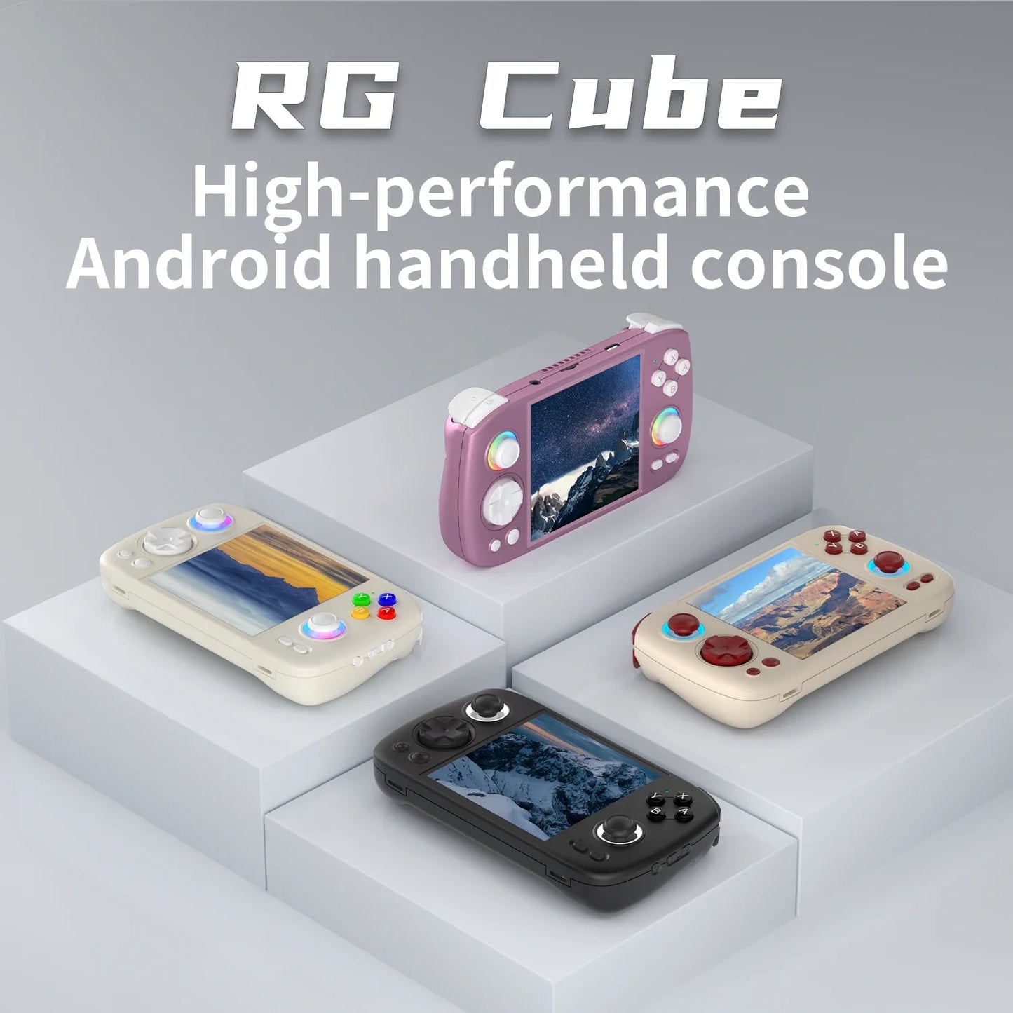 RGB Lighting Handheld Game Console 3.95'' IPS Touch Screen