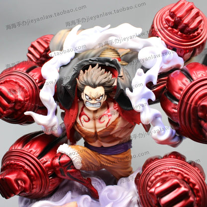 Anime One Piece Gear 4 Figure Gk Luffy Statue Monkey King Crow Cannon Luffy