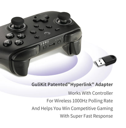 Gaming Controller Gamepad with Hall Effect Joysticks & Triggers