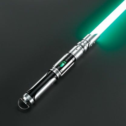DamienSaber Force Heavy Dueling Light Saber Bluetooth Sensitive Smooth Swing Infinite Color Changing with 34 Sound Fonts