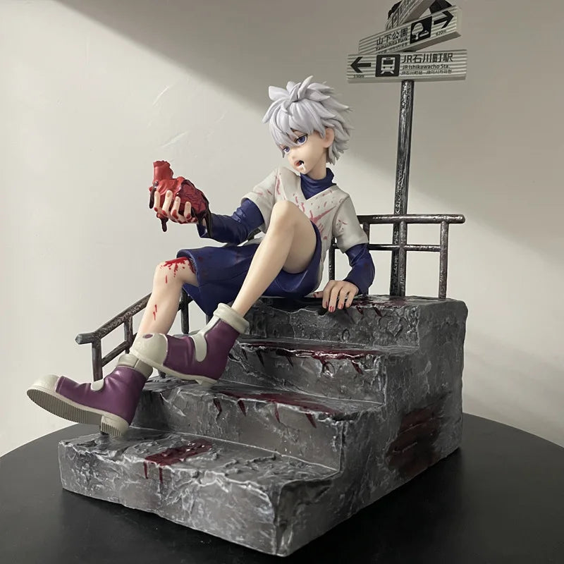 34cm Hunter x Hunter Killua Zoldyck PVC Action Figure Anime Figure