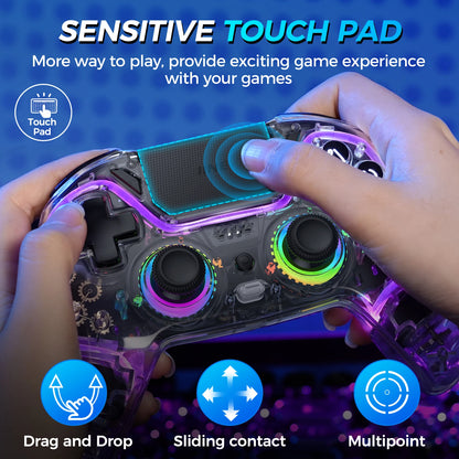 Wireless Gaming Controller Compatible with PS4/Switch/PC/Android/IOS