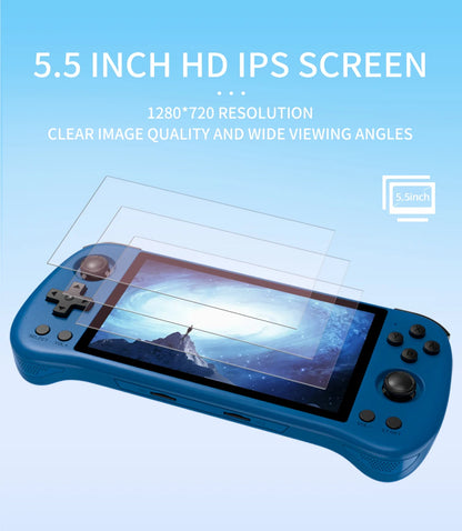 16GB+128GB Handheld Game Console 5.5 inch IPS Screen RK3566 Open Source 30000k+ game