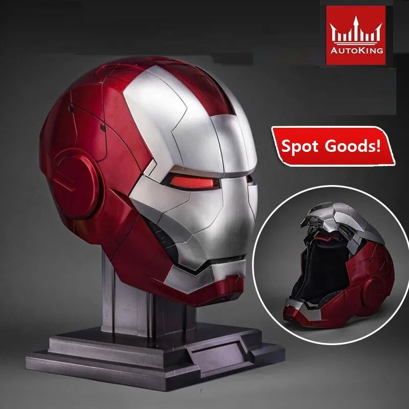 Mk5 Iron Man Helmet Cosplay Voice Control Eyes with Light Model Toys