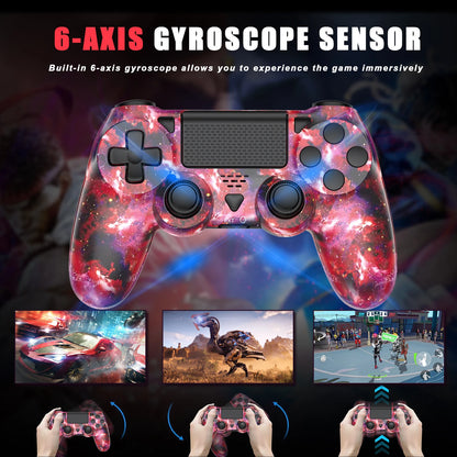 Bluetooth Gaming Controller for PS4/Slim/Pro Wireless Gamepad For Windows PC Dual Vibration Joystick For IOS/Android Control