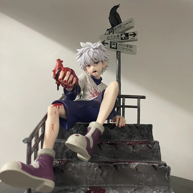 34cm Hunter x Hunter Killua Zoldyck PVC Action Figure Anime Figure