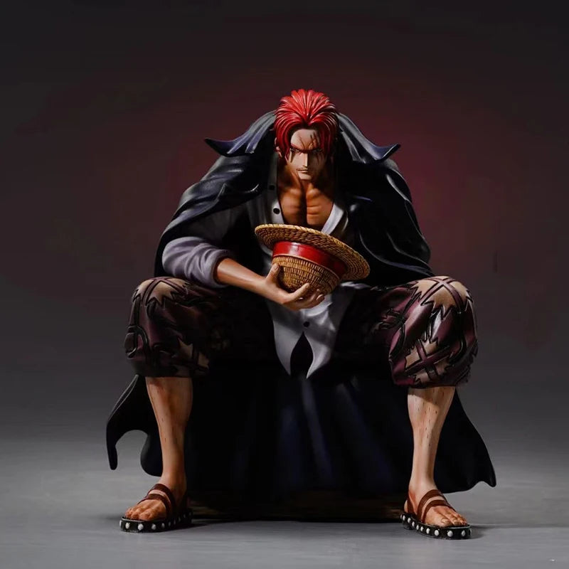 17cm Shanks Anime Figure Red Yonko Red Hair Shanks Action