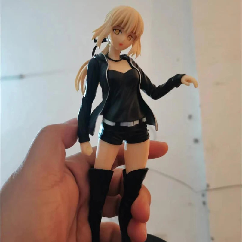 23cm Anime Fate Stay Night Figure Casual Clothes Saber PVC Action Figure