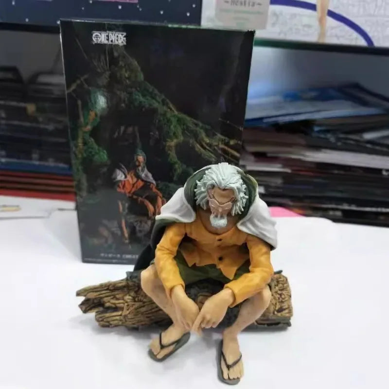 12cm One Piece Stylist Photographer Hades Rayleigh Scene Sitting Anime Figure