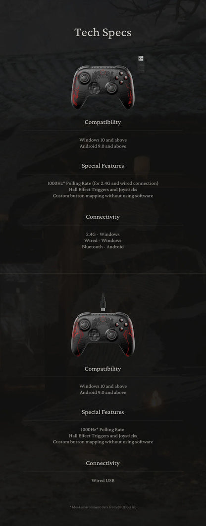 Wireless Gaming Controller for PC, Windows 10, 11, Steam Deck, Raspberry Pi, Android - Black Myth: Wukong