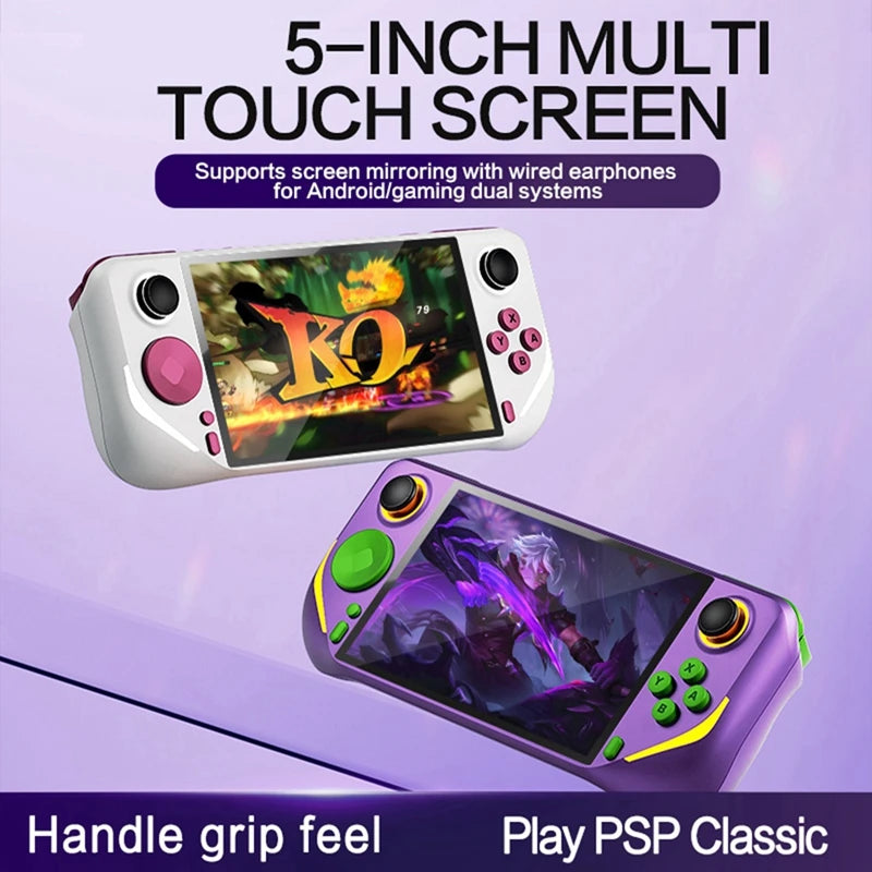 ABHS-E6 Plus Handheld Game Console 32G+10000 Game 5 Inch Portable Video Game Console