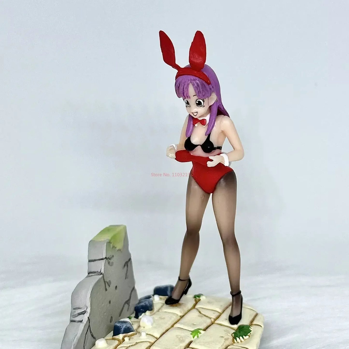 10cm Dragon Ball Master Roshi And Bunny Girl Bulma Pvc Figures