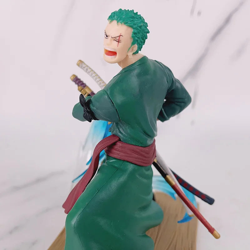 17cm One Piece Anime Figure Roronoa Zoro Sanji Action Figures