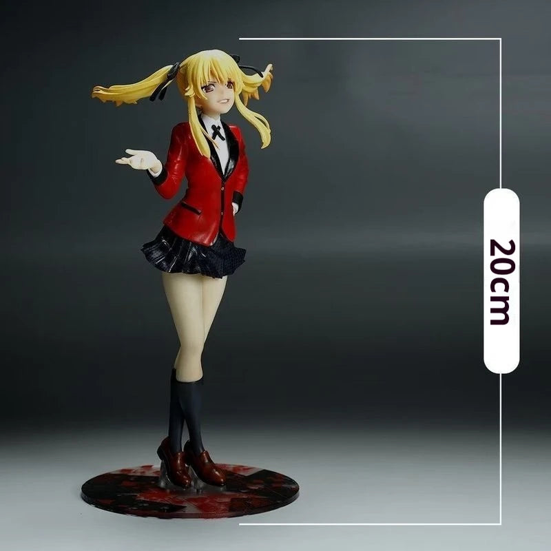 20cm Kakegurui Saotome Meari Standing Position Anime Girl Figure