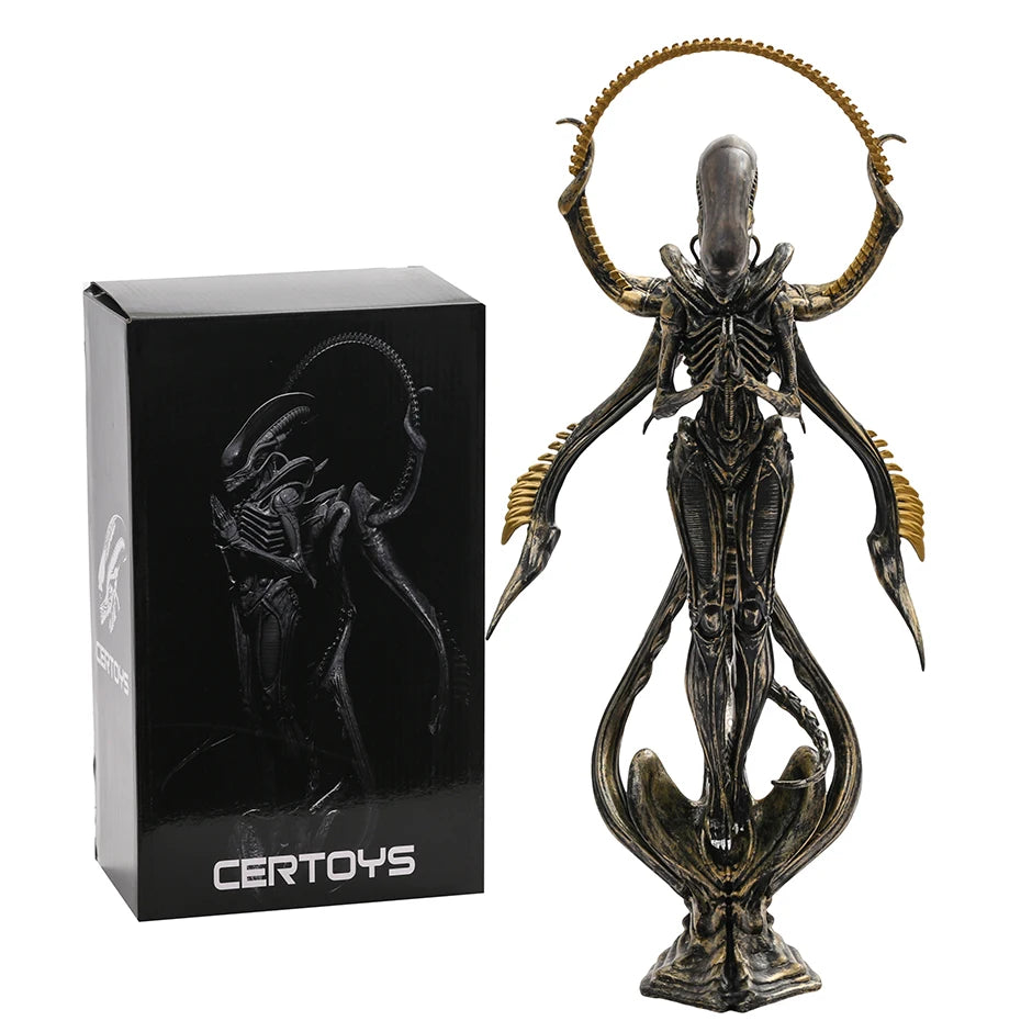 28cm Alien Xenomorph Buddhism Excellent Figure