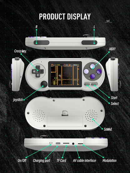 Handheld Game Console 3 Inch IPS Retro Game Consoles Built-in 6000 Games