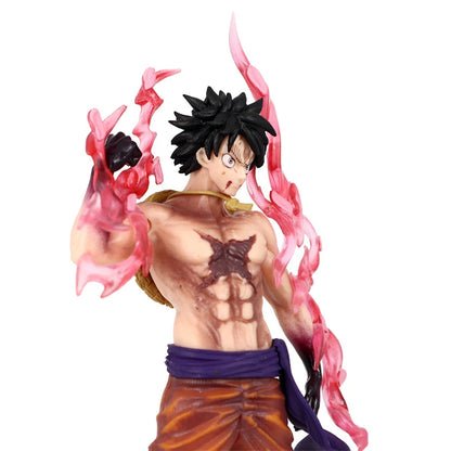 One Piece Luffy Anime Figure Toys Monkey D Luffy Flowing Cherry