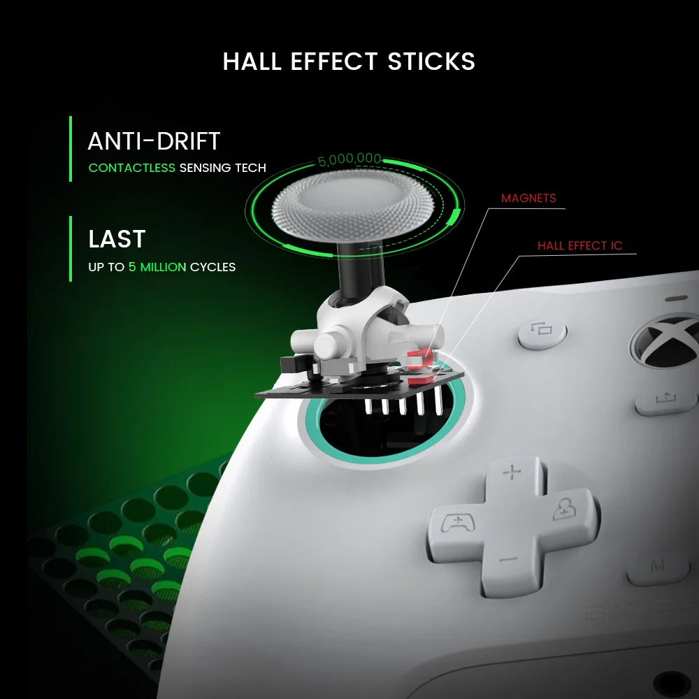 Xbox Gaming Controller Wired with Hall Effect Joystick