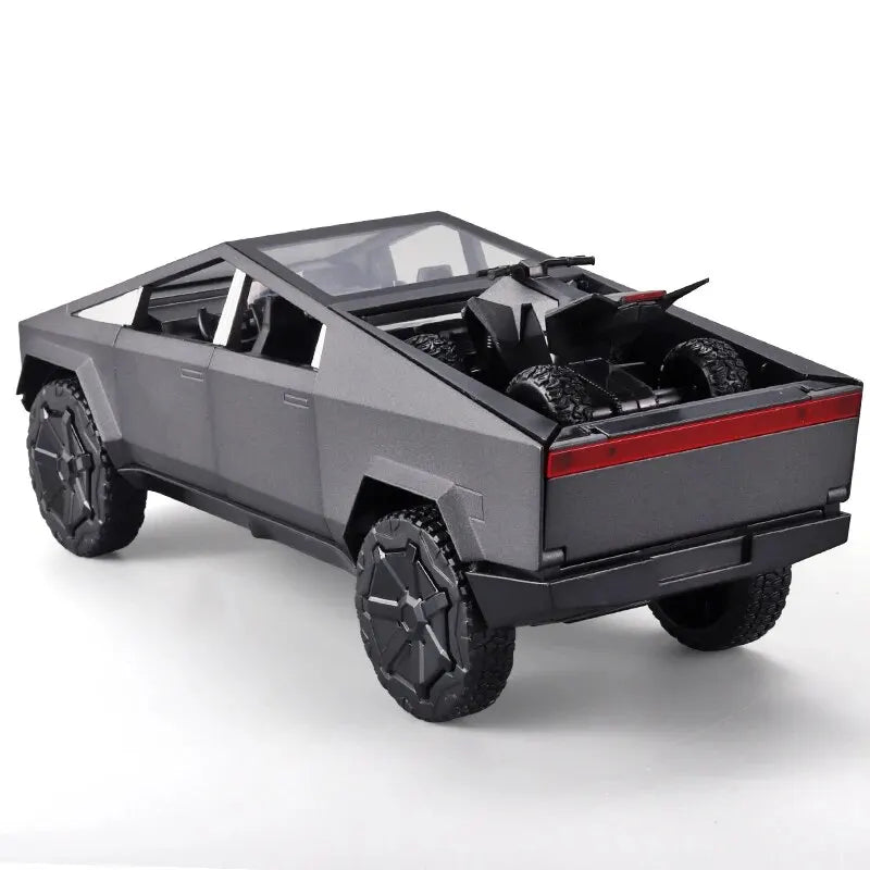 1:24 Model Silver Truck Toy Cars with Sound and Light