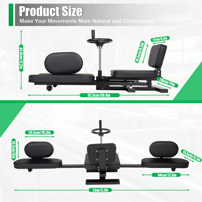 Leg Back Stretcher Splits Stretching And Fitness Coach Home Training Equipment With Joint Protection Pads Capacity 100kg