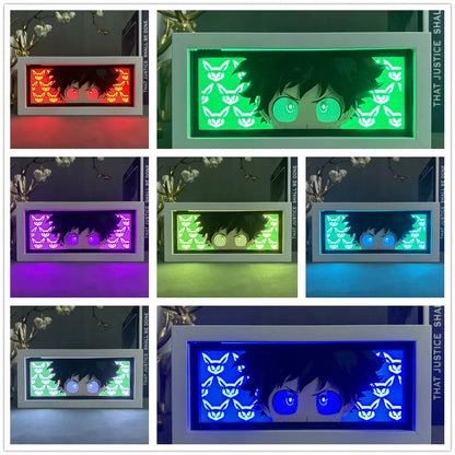 RGB Anime Decoration Lightbox My Hero Academia Izuku Lightbox Gaming Lighting