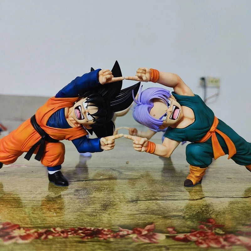 Anime Dragon Ball Z Son Goten Figure Gotenks Trunks Combined Body Action Figures 10cm PVC Statue Collection Model Toys Gifts