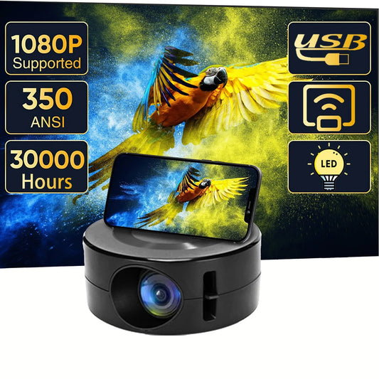 Smart Projector LED HD TV Video Projetor for 4K 1500 Lumens Android Same Screen Home Cinema Outdoor Portable Projetor 