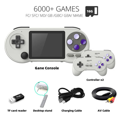 Handheld Game Console 3 Inch IPS Retro Game Consoles Built-in 6000 Games