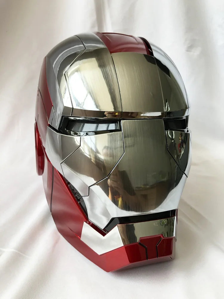 Mk5 Iron Man Helmet Cosplay Voice Control Eyes with Light Model Toys