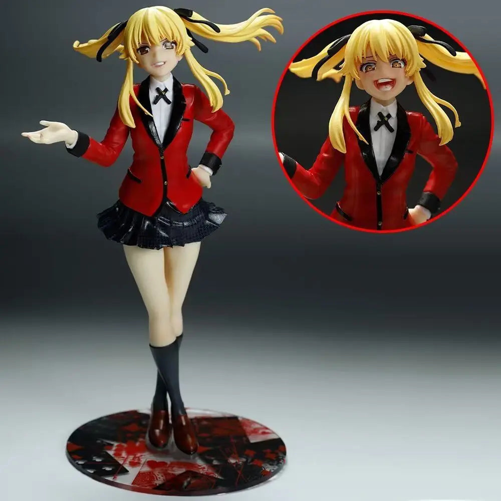 20cm Kakegurui Saotome Meari Standing Position Anime Girl Figure