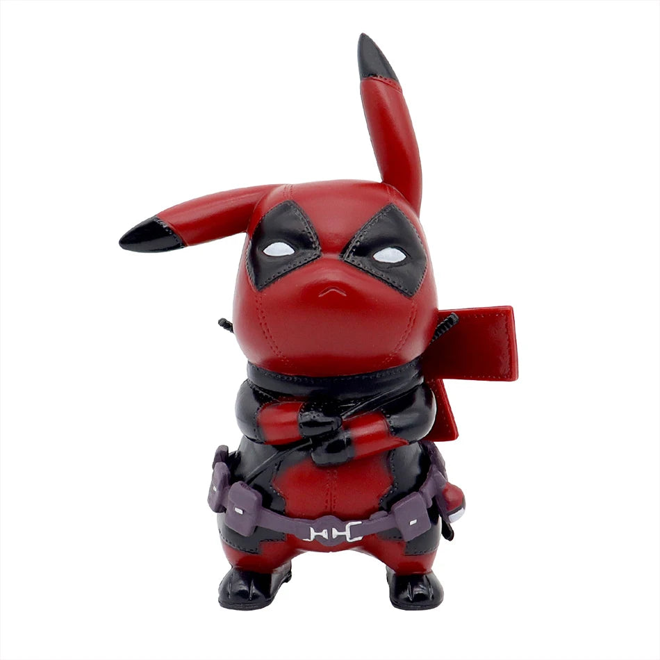 12cm Kawaii Pikachu Cos Deadpool Anime characters q version