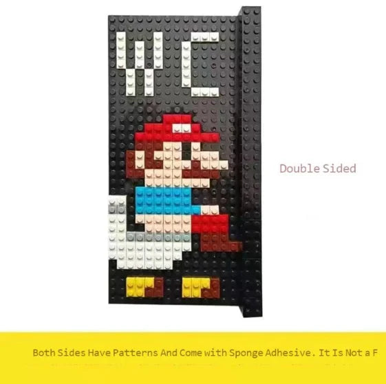 Super Mario Creative Building Block Door Number Toilet Sign